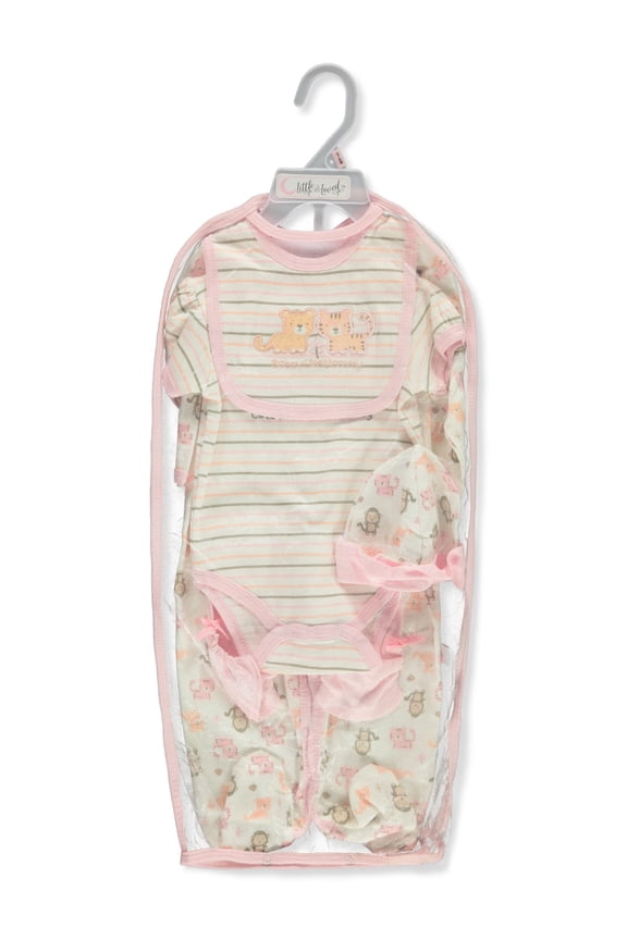 Baby Girls' 6-Piece Layette Gift Set Color: pink/multi Size: 0 - 3 months