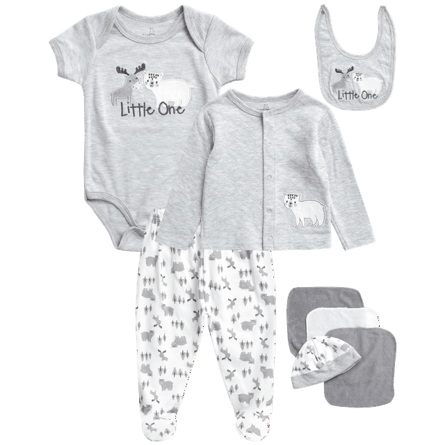 Duck Duck Goose Newborn Baby Boy's Take Me Home Layette Gift Set - 8 ...