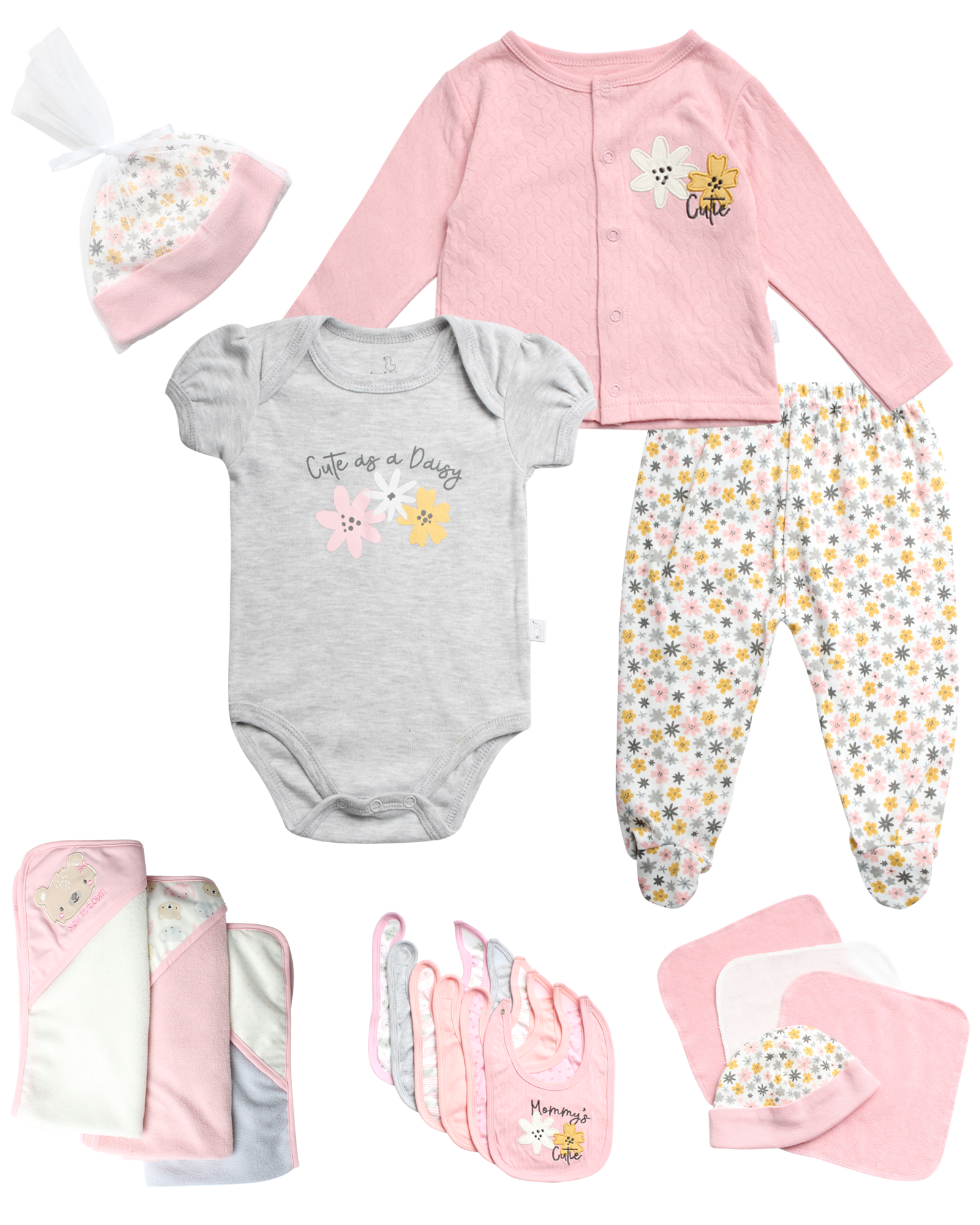Duck Duck Goose Newborn Baby Take Me Home Layette Gift Set 16 Piece