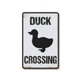 thumbnail image 1 of Duck Duckling Crossing 8 Inch x 12 Inch Novelty Plastic Sign Waddle On Give Way Durable Weatherproof UV Protected Perfect for Ponds Parks Backyards Fun Gift for Bird Lovers Nature Fans, 1 of 6