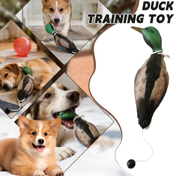 Duck Dummy Bumper Toys for Hunting Retriever Dog Training, Dog Retriever Outdoor Training Toy Hunting Duck Recognition Trainers, Foam Pet Interactive Toys