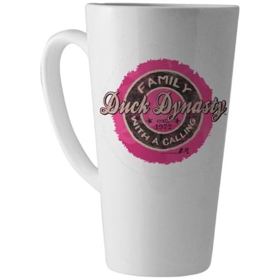 Duck Dynasty 16 Oz Pink Logo Latte Mug