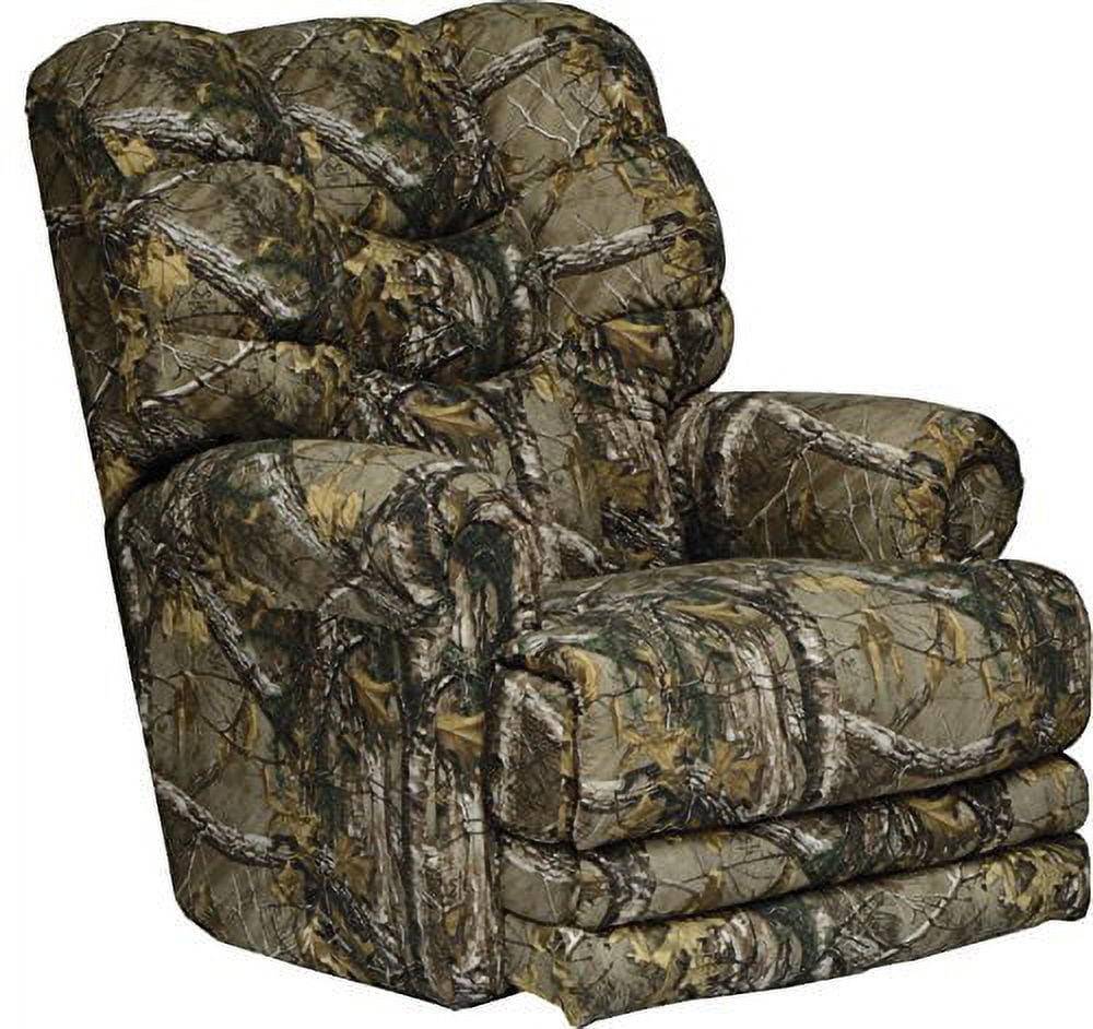 Duck Dynasty Big Falls Lay Flat Recliner in Mossy Oak Infinity Camouflage  Fabric by Catnapper - 5805-7-I