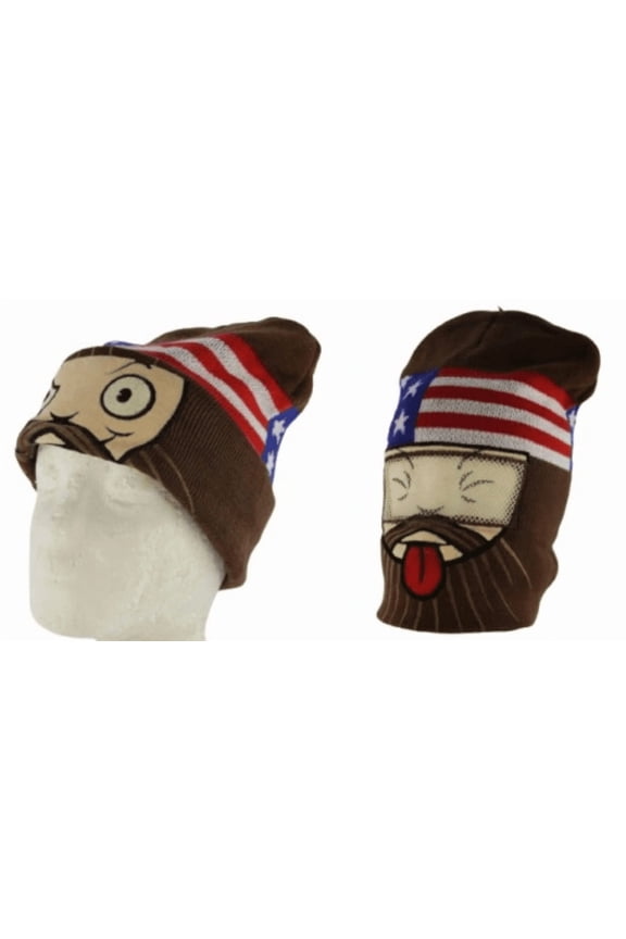 - Flip Down Beanie With Hidden See-Through Mesh Mask