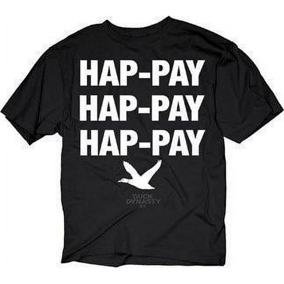 Duck Dynasty Hap-pay T-Shirt Black
