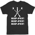 thumbnail image 1 of Duck Dynasty Phil Robertson Hap-pay Hap-pay Hap-pay Rifles and Duck Adult T-Shirt, 1 of 1