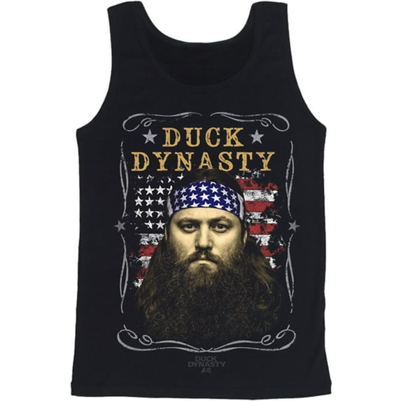 Duck Dynasty Willie American Beard TV Show Adult Tank Small Tee