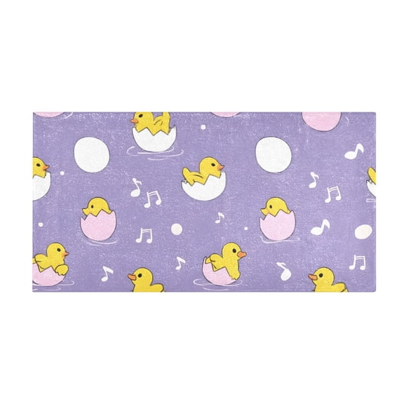 Duck Eggshell Pattern Bath Mat 39x20 Inch Soft Absorbent Non-Slip Plush Bathroom Rug for Floor