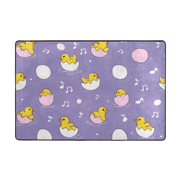 Duck Eggshell Pattern Rug 36x24in Memory Foam Absorbent Non Slip Plush for Bathroom Kitchen Entryway
