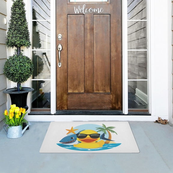 Duck Fish Tree Beach Starfish Doormats Welcome Mats Gate Pads Entryway Outdoor 32" x 20"