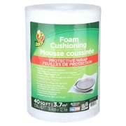 Duck Foam Cushioning Roll Wrap, 12 in x 40 ft, White