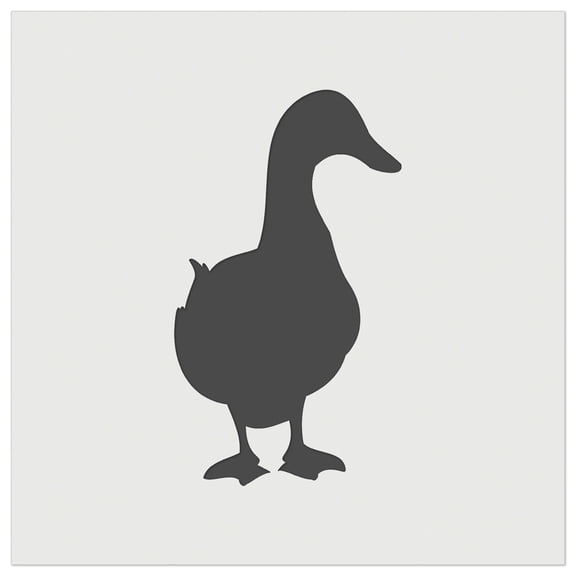 Duck From the Front Silhouette DIY Cookie Wall Craft Stencil - 7.0 Inch