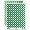 thumbnail image 1 of Duck From the Front Silhouette Round Sticker Set - Dark Green - Gloss Finish - 0.50" Size, 1 of 3