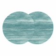 thumbnail image 1 of Duck Green Round 13 Inch Placemats Set of 2, Vintage Modern Abstract Art Ombre HeatResistant Non Slip Place Mats for Dining Table, Wipeable Braided Kitchen Table Mats for Housewarming, 1 of 9