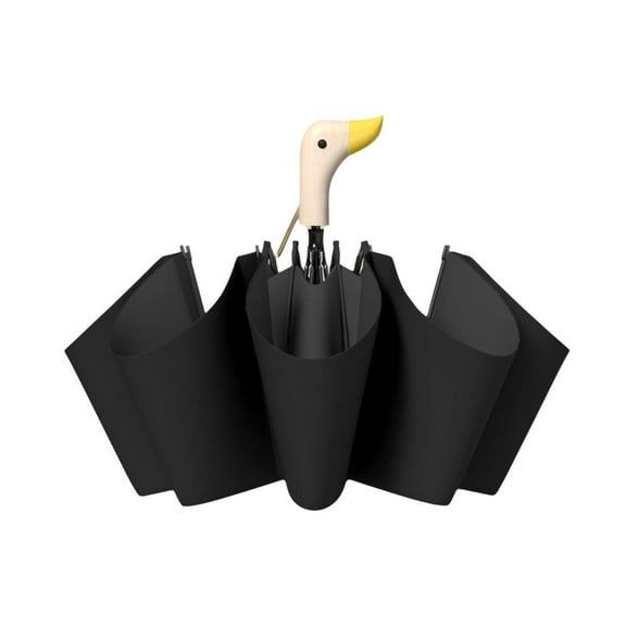 Duck Head Umbrella, 8-Rib Windproof Design for Sun and Rain, All-Weather Compact Umbrella with Fun Handle