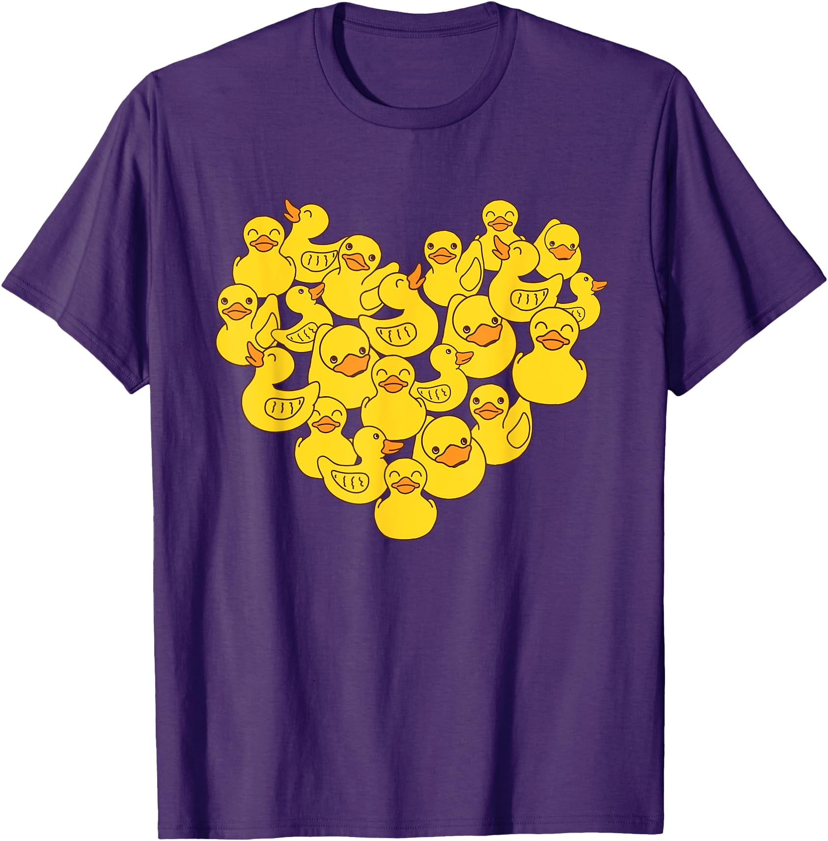 Duck Heart Symbol Love Softstyle Unisex TShirt,Purple Color,Size 56T
