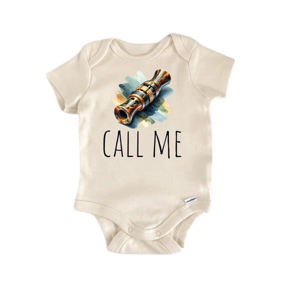 Duck Hunt Call Me Newborn Baby Bodysuit