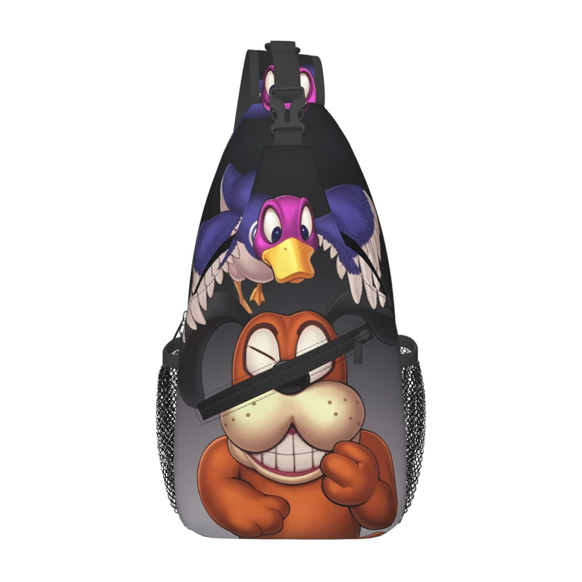 Rmqsyhfz Cute Duck Print Sling Backpack - Adjustable Crossbody Daypack For Hiking & Travel - View #4
