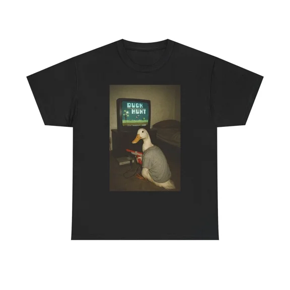 Duck Hunt Vintage Gaming Funny Retro Humor Graphic Cotton Unisex T-Shirt up to size 5XL