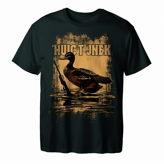 Duck Hunter Cooler Funny Waterfowl Hunting Men's T-shirt New Cotton Black Tee XS-5XL