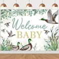 thumbnail image 1 of Duck Hunting Baby Shower Decorations, 7x5 ft Mallard Duck Welcome Baby Backdrop Banner Sign Photography Background Photo Studio Props for Duck Baby Shower Party Supplies, 1 of 6
