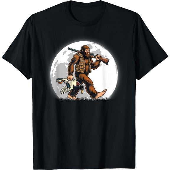 Duck Hunting Bigfoot Hunter Men Women Sasquatch Hunting T-Shirt