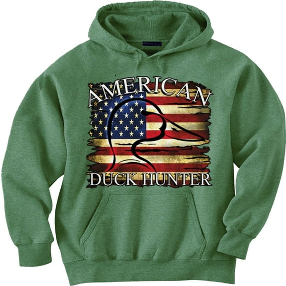 Duck Hunting Clothes American Flag Hoodie Sweatshirt Clothing Accessories Gifts Mens