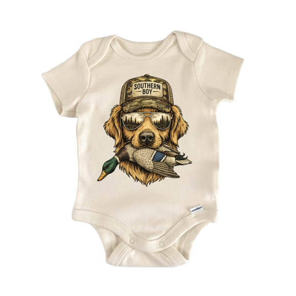 Duck Hunting Dog Southern - Baby Bodysuit