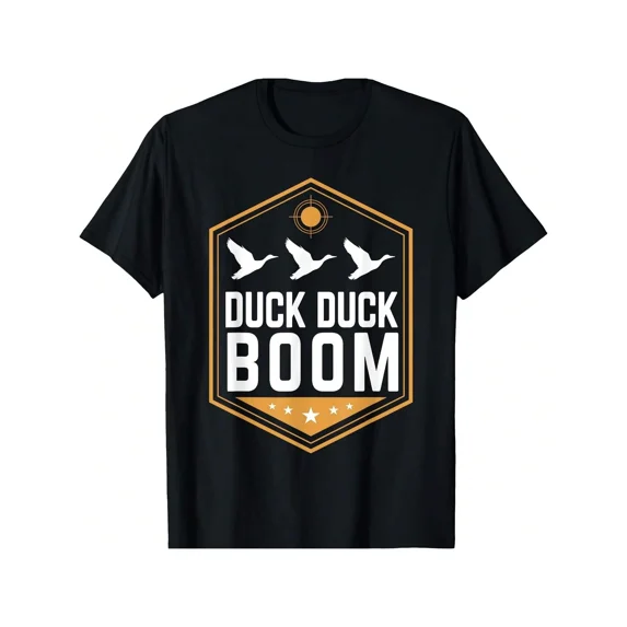 Duck Hunting Funny Duck Duck Boom Graphic Gear T-Shirt