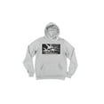 thumbnail image 1 of Duck Hunting Hoodie, Duck Flag, Duck Hunting Gift, Waterfowl Hunting, Gift For Duck Hunter, Hunting Gift, Waterfowl Hoodie, Gift For Him, Grey (Black Text), LARGE, 1 of 1
