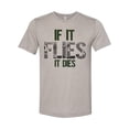 thumbnail image 1 of Duck Hunting Shirt, If It Flies It Dies Ghost Camo, Duck Hunting Apparel, Men's Hunting T, Duck Hunting T-Shirt, Adult Hunting Tee, Ducks, Heather Stone, 2XL, 1 of 1