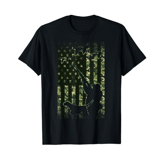 Duck Hunting Shirts For Men American Flag Hunter Camo Gifts T-Shirt