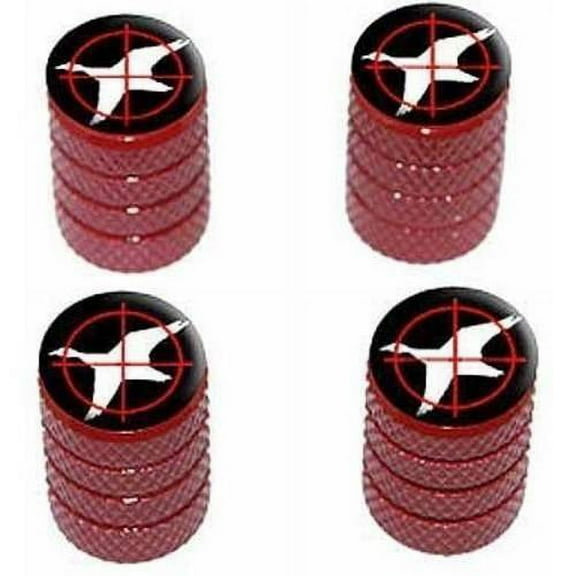 Duck Hunting Tire Rim Wheel Aluminum Valve Stem Caps, Multiple Colors