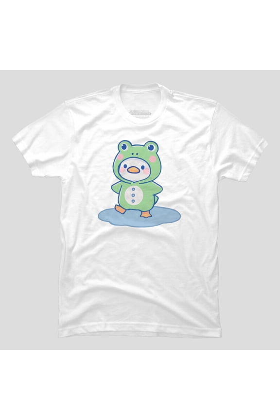 Duck In Frog Costume Funny Animal Graphic T-shirt M2983574, Up to Size 5XL