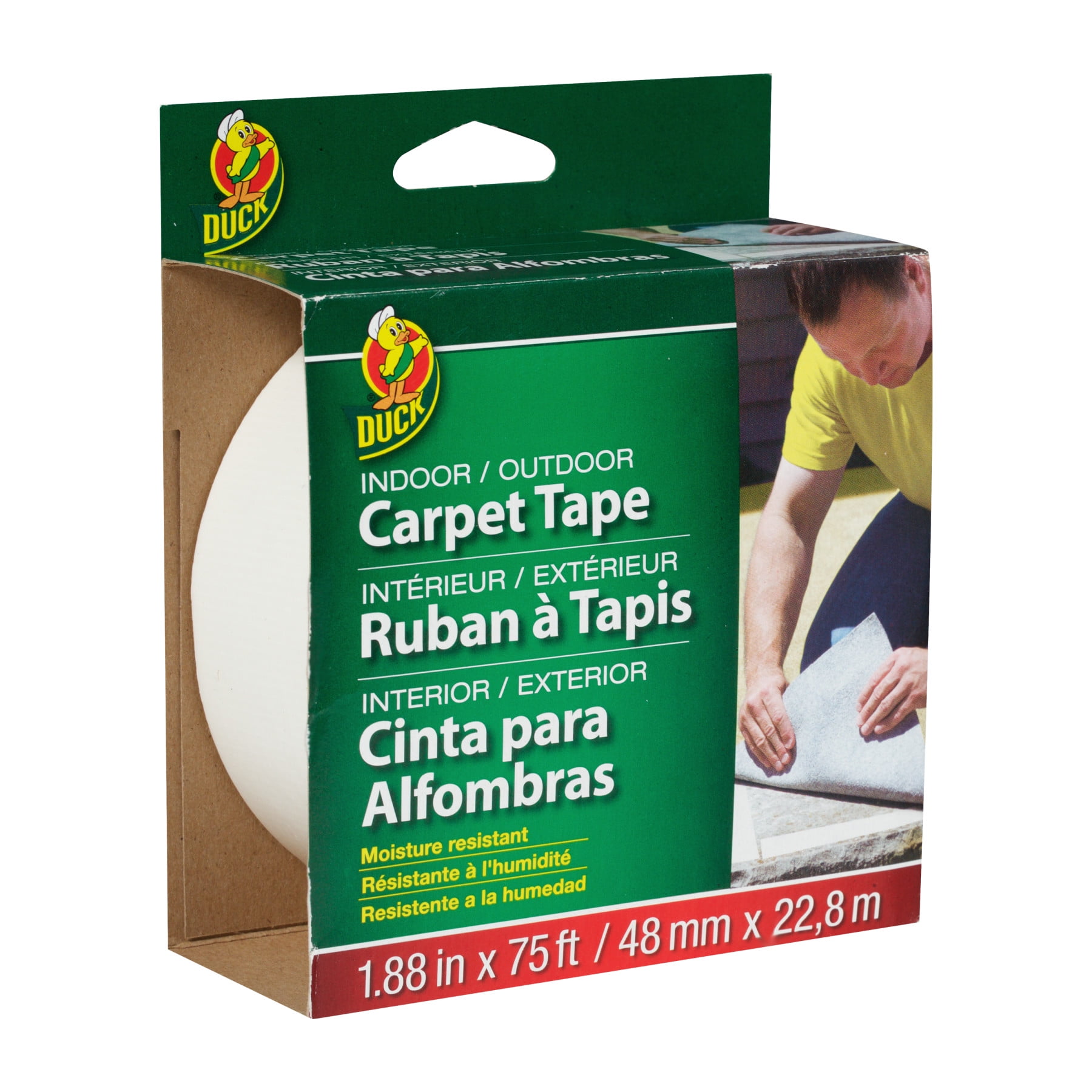 Double Sided Carpet Tape 2.5'W for Area Rugs – Keeping Carpets & Rugs in Place, Wood Working & Craft Projects 33 Yards (100FT) by PRETMANNS