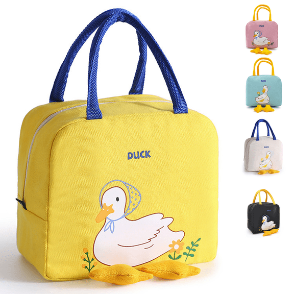 Duck Insulated Lunch Bag, Lunch Box for Work, Lunch Box Cute