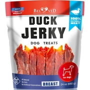 Dog Treats Duck Jerky 1.5 LB - Human Grade Pet Snacks - Natural High Protein Meat Dried Strips - Best Chews for Training Small & Large Dogs - Bulk Soft Pack