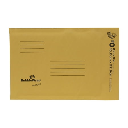 Duck Kraft Bubble Mailer, #0 (6 in. x 9 in.), Self-Sealing, 1-Count