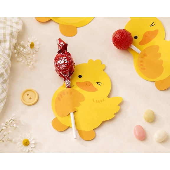Duck Lollipop Holders, Duck Party Favors, Duck Baby Shower Treat Holders, One Lucky Duck