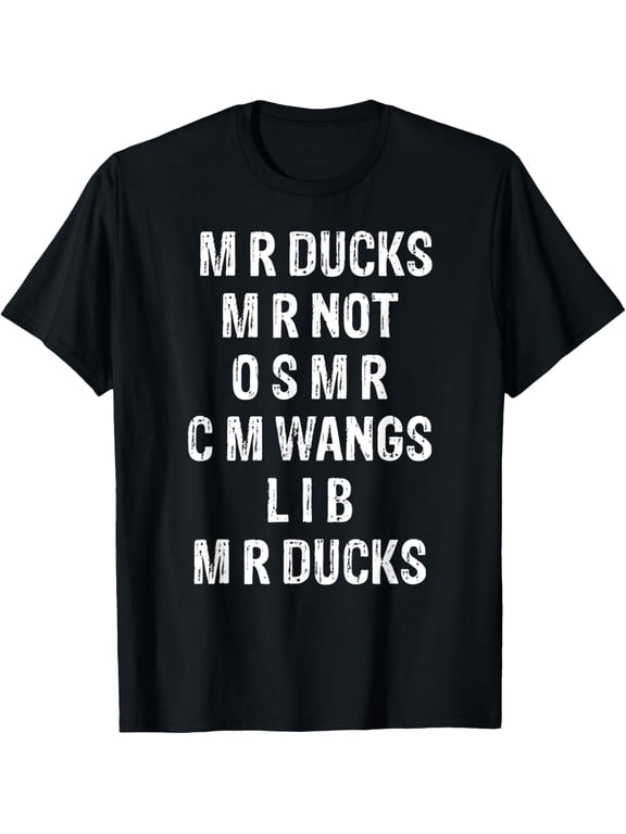 Duck Lover M R Ducks M R Not O S M R C M Wings T-Shirt
