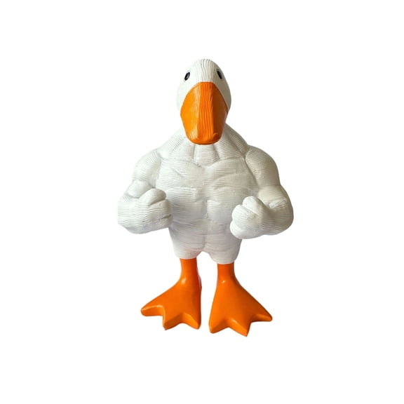 Duck Magnetic Key Holder Muscular Duck Statue Ornament,magnetic Tool Holder Home Decoration, Cute Animal Figurines Keys Holder for Gym Lovers