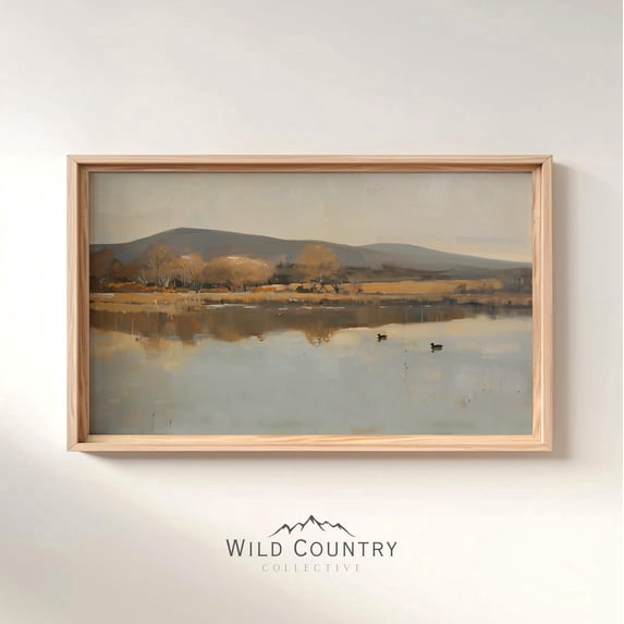 Duck Mallard Pond Countryside Landscape Rustic Cabin Bird Hunter Poster ...