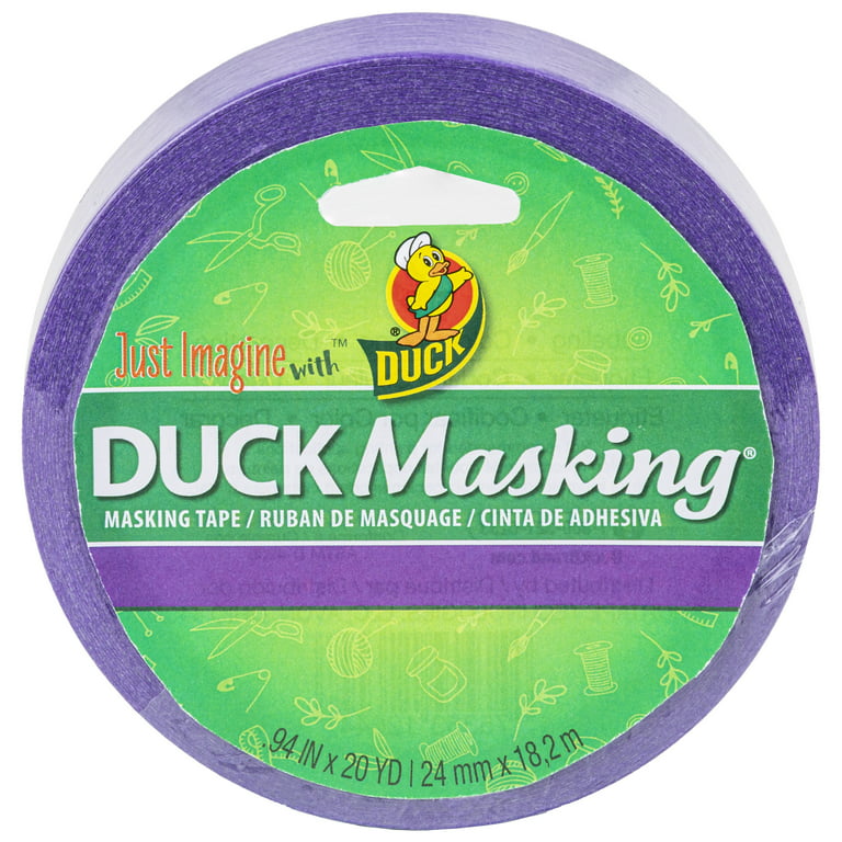 Duck Masking Color Masking Tape, Purple, .94 in. x 20 yd. 
