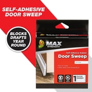 Duck Brand Self-Adhesive Rubber Door Bottom Sweep, White, 1.88 in. x 39.4 in.