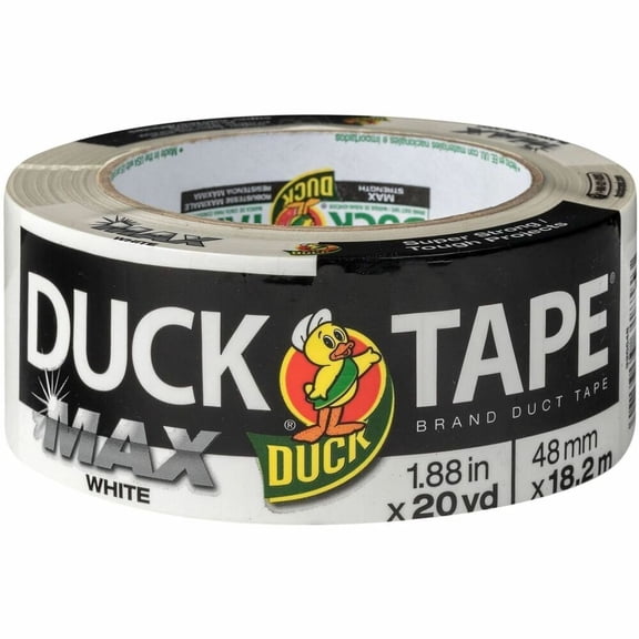 Duck Max Strength Brand Duct Tape, 1.88 in. x 20 yd., White