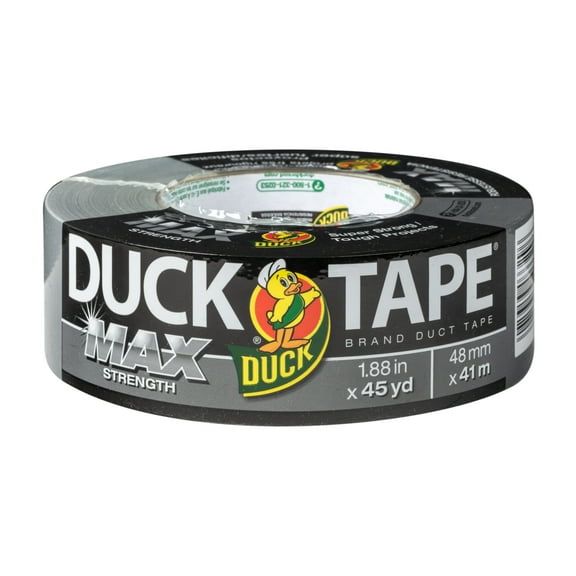 Duck Max Strength Brand Duct Tape, 1.88 in. x 55 yd., Silver