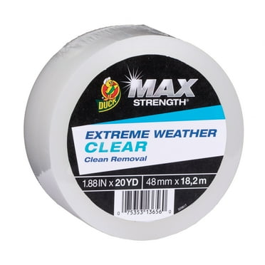 Duck Max Strength Extreme Weather 1.88 in. x 20 yd. Clear Tape