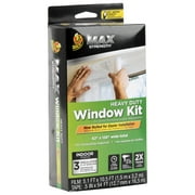Duck Max Strength Rolled Insulation Film Window Kit, 62 in. x 126 in., Fits 3 Windows