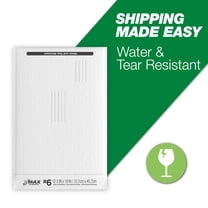 Duck Max Strength Self-Sealing Poly Bubble Mailer #6, 12.5" x 18.5", Solid White