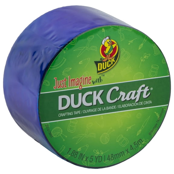 Duck Brand Mirror Crafting Tape - Blue, 1.88 in. x 5 yd.